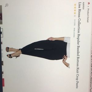 Banded bottom knit crop pants